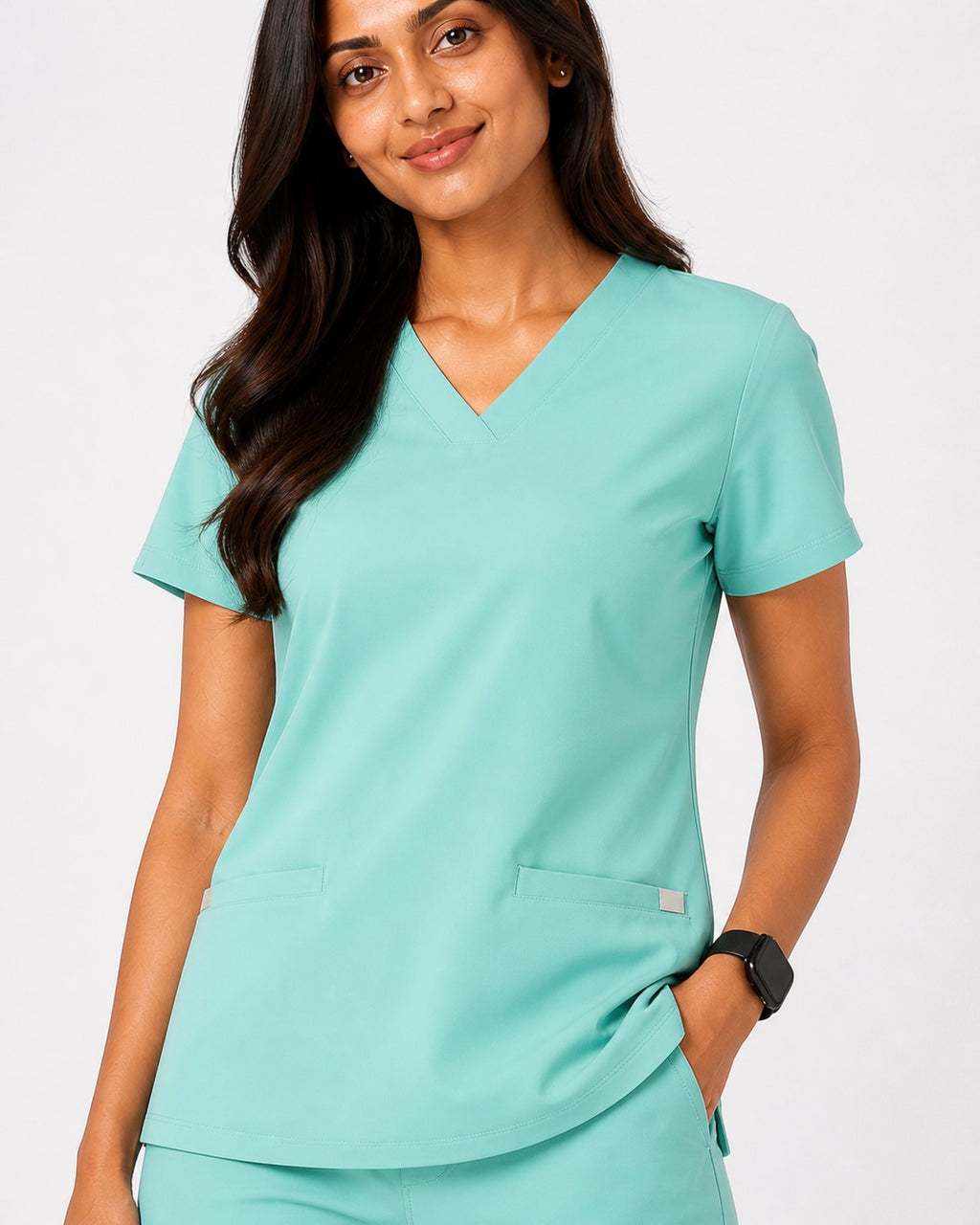 Women's Everyday Flex 2-Way Stretch Mint Green Scrub Set