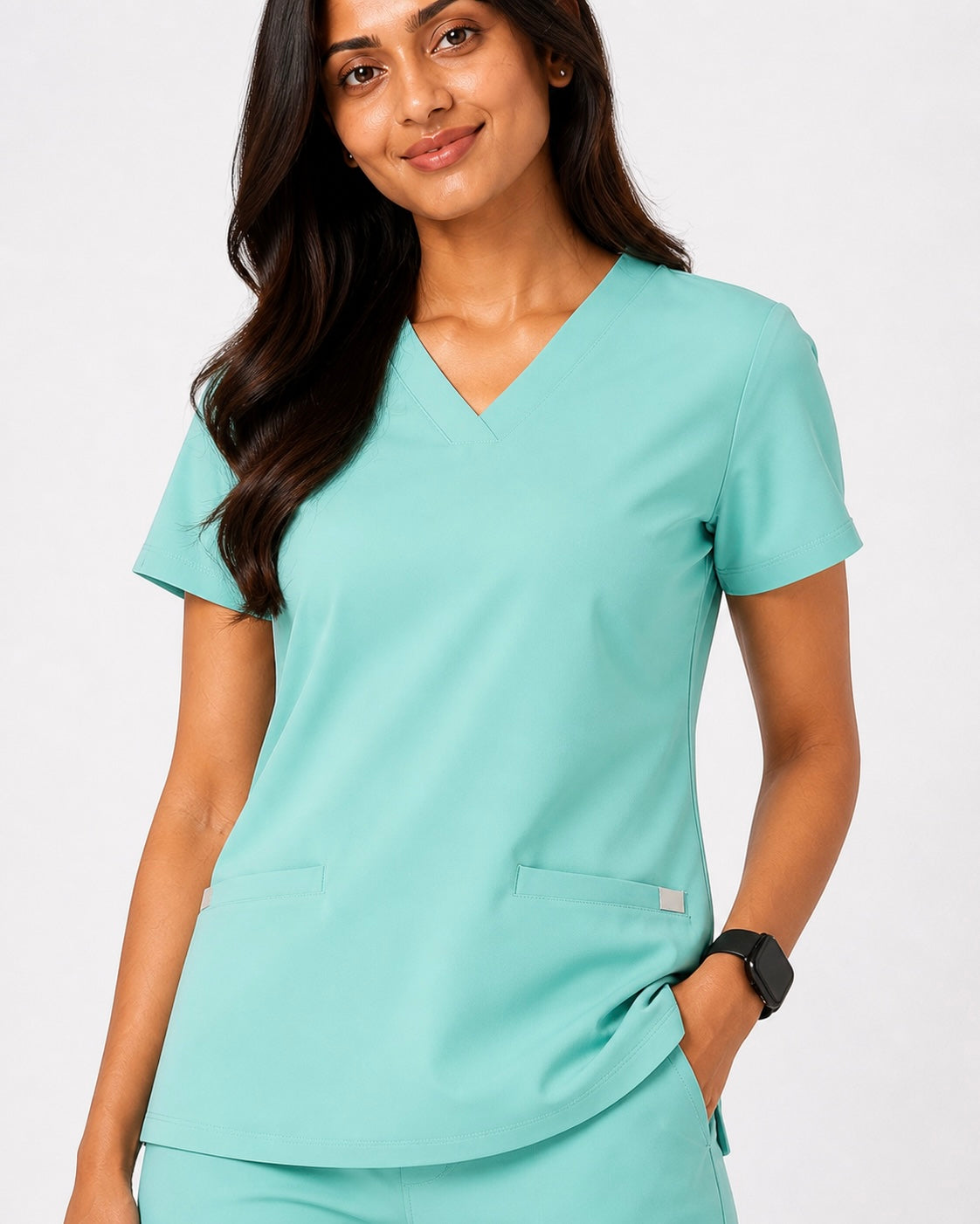 Women's Everyday Flex 2-Way Stretch Mint Green Scrub Set