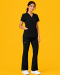 Black Butter Luxe 4 way stretch Women's Flare Scrub Pants