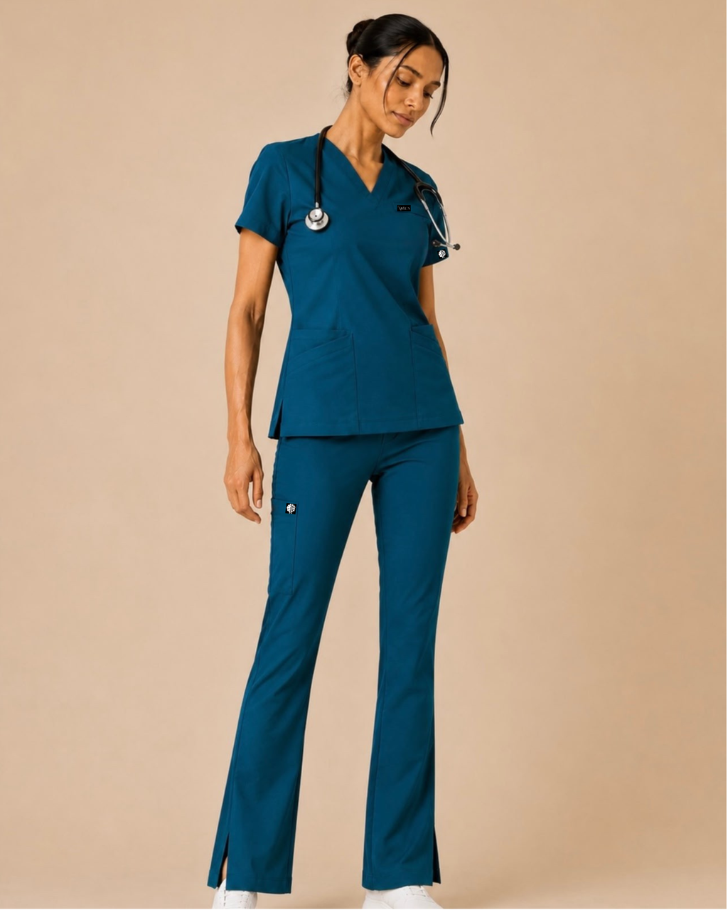 Teal Butter Luxe 4 way stretch Scrub Set – Women
