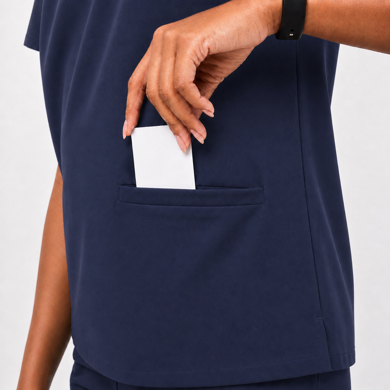 Women's Everyday Flex 2-Way Stretch Navy Blue Scrub Set
