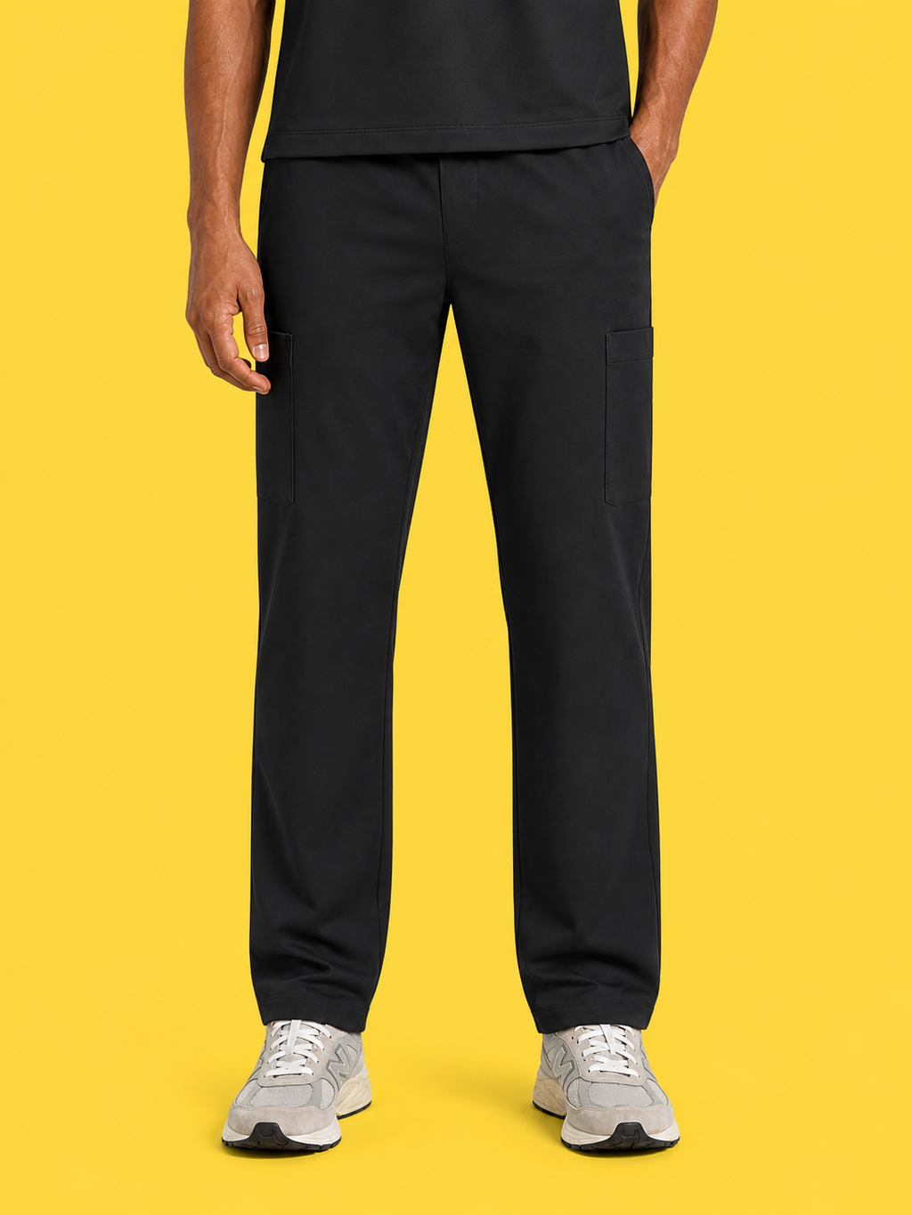 Men Butter Luxe 4 way stretch Black Scrub Pant