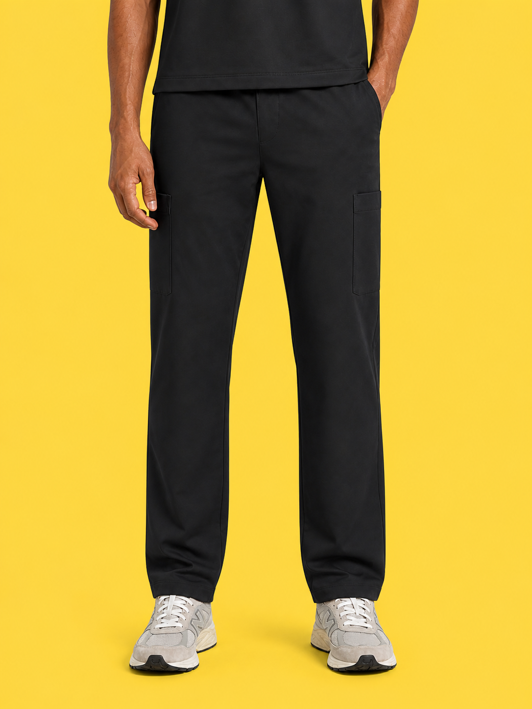Men Butter Luxe 4 way stretch Black Scrub Pant
