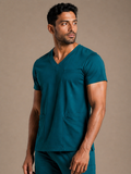 Men Butter Luxe 4 way stretch Teal Scrub Top