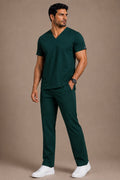 DrMyelin Green Butter Luxe Scrub Set Men's - Back View