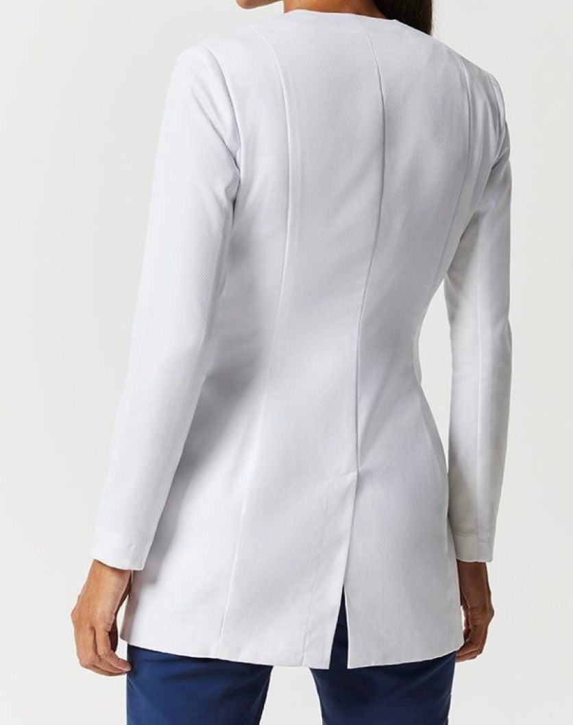 DrMyelin White Tailored Women's Medical Lab Blazer