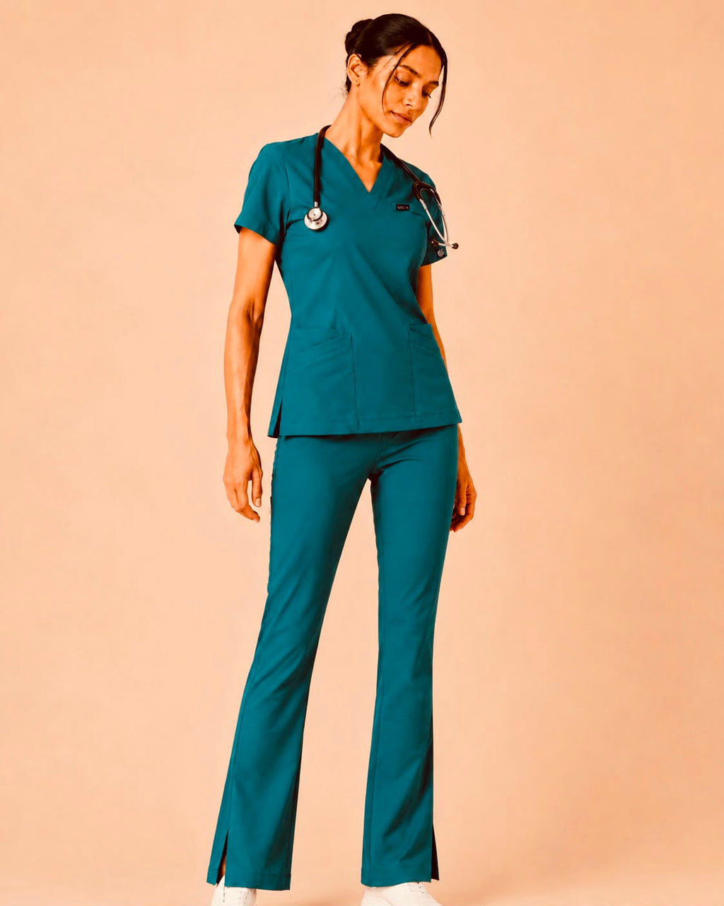 Teal Butter Luxe 4 way stretch Scrub Set – Women