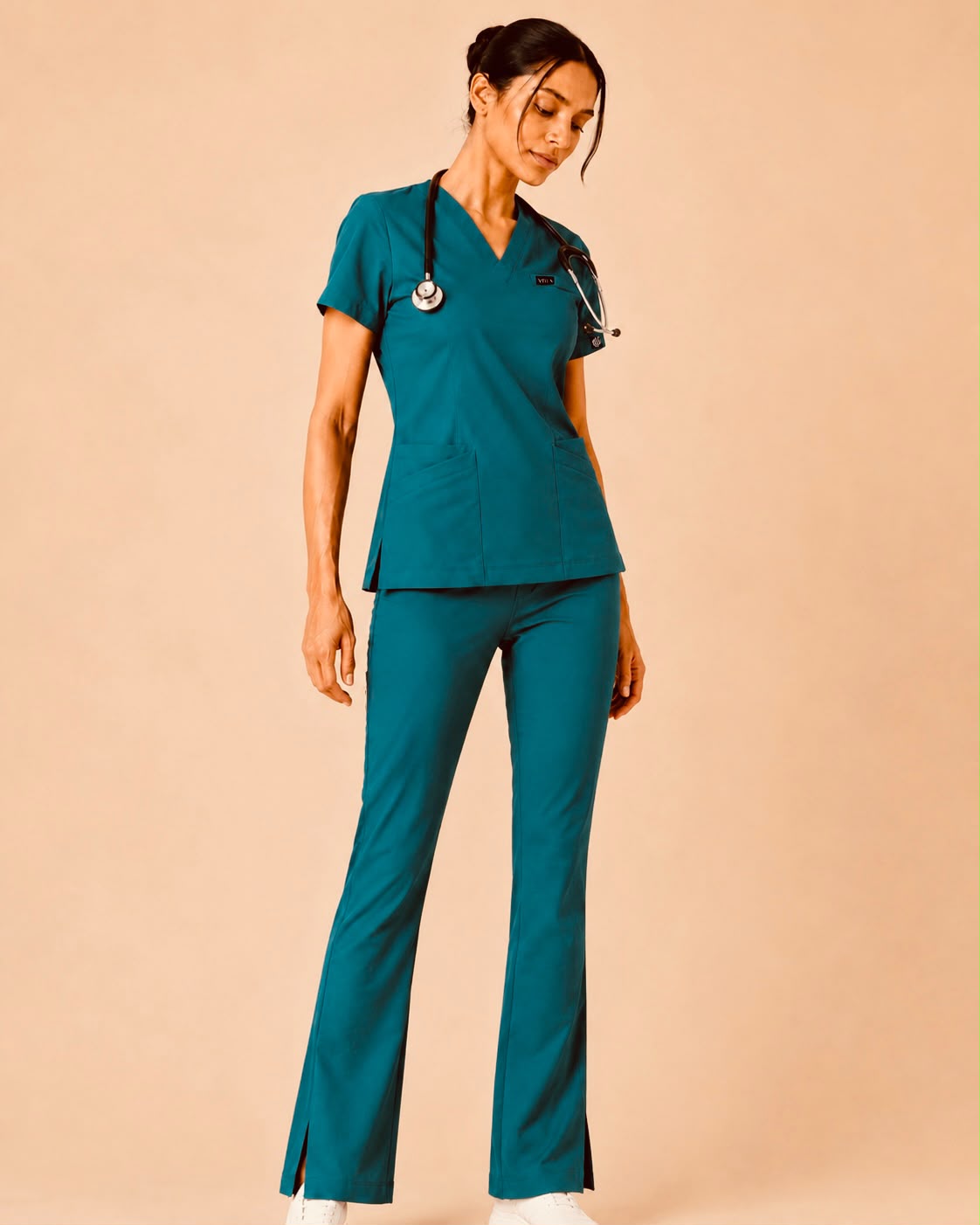 Teal Butter Luxe 4 way stretch Scrub Set – Women