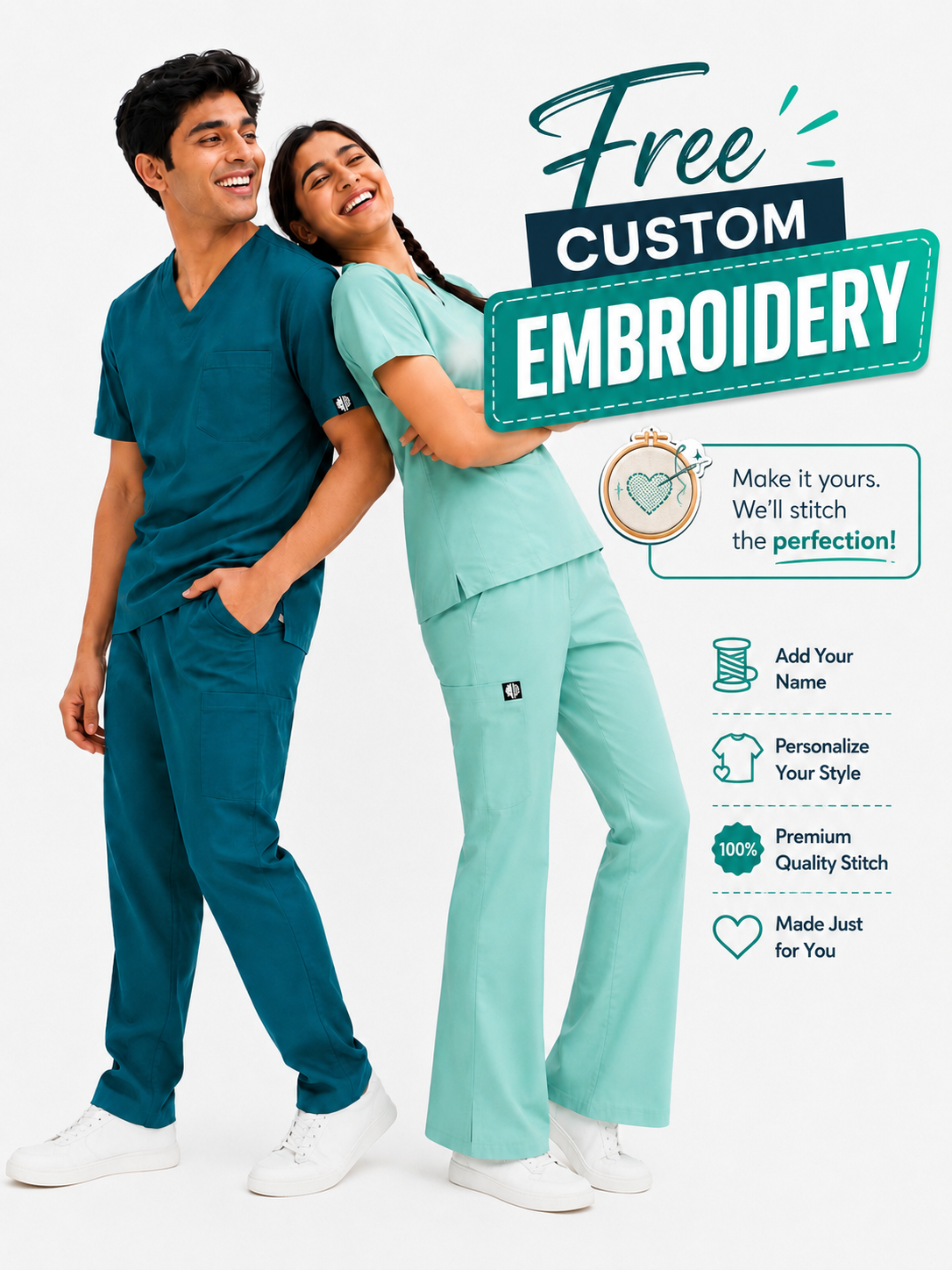 DrMyelin Couple Scrub Set