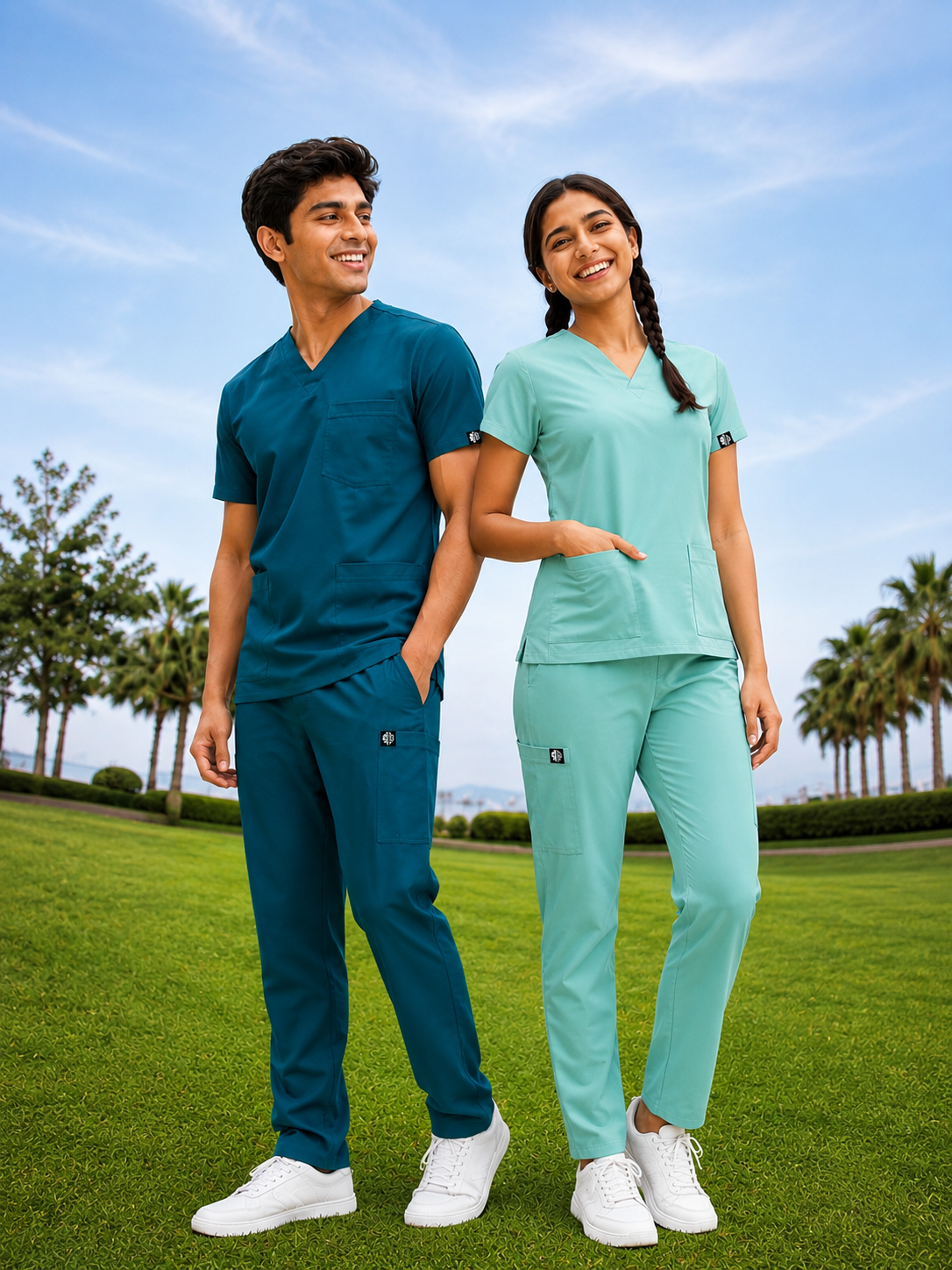 DrMyelin Couple Scrub Set